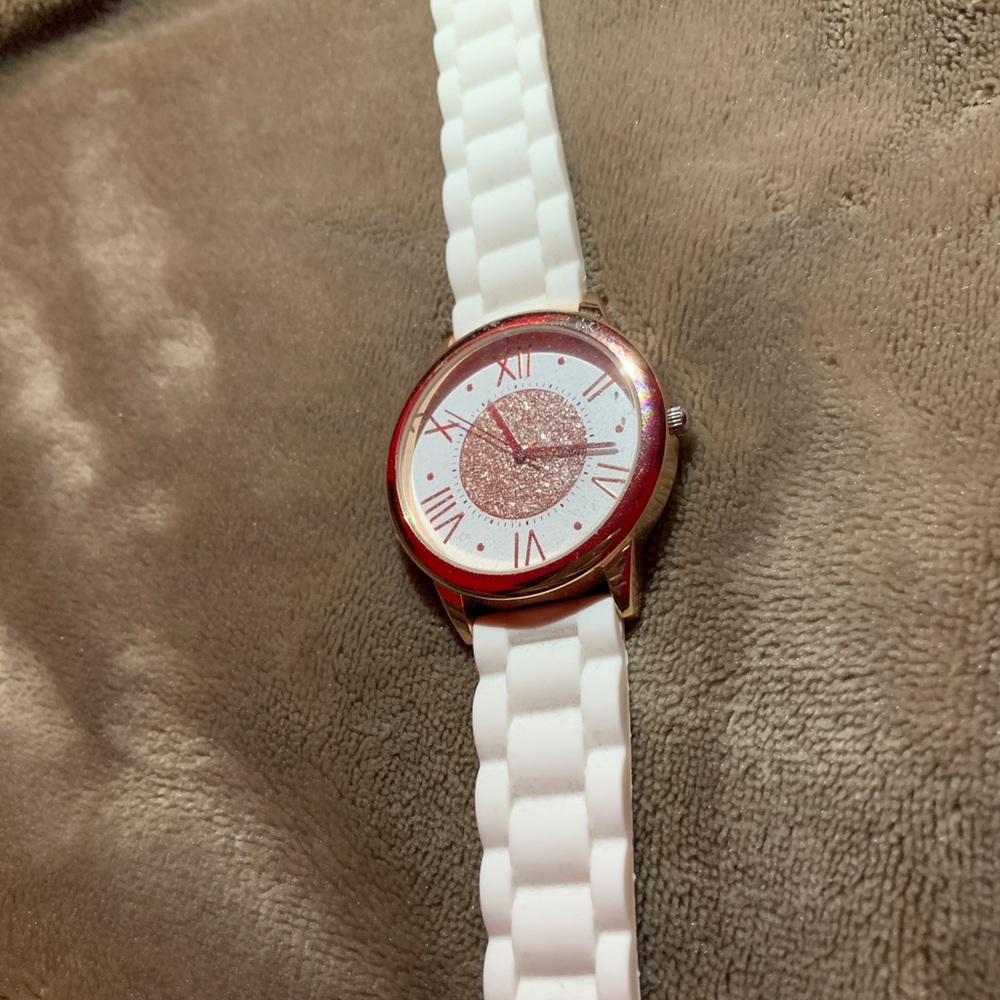 White fancy watch